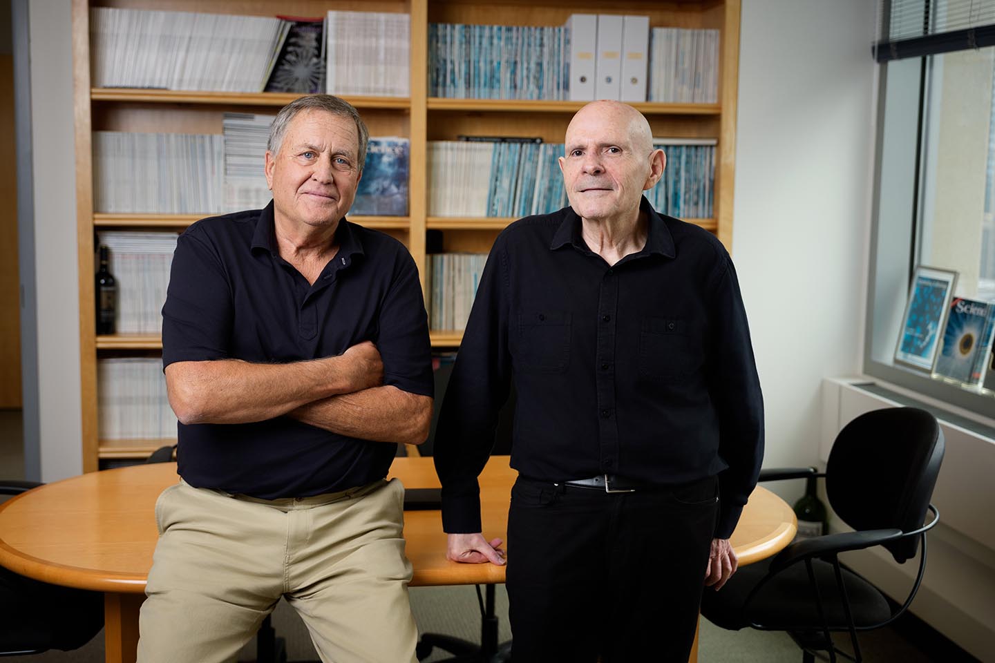 A portrait photo of John Potocsnak and Samuel Stupp